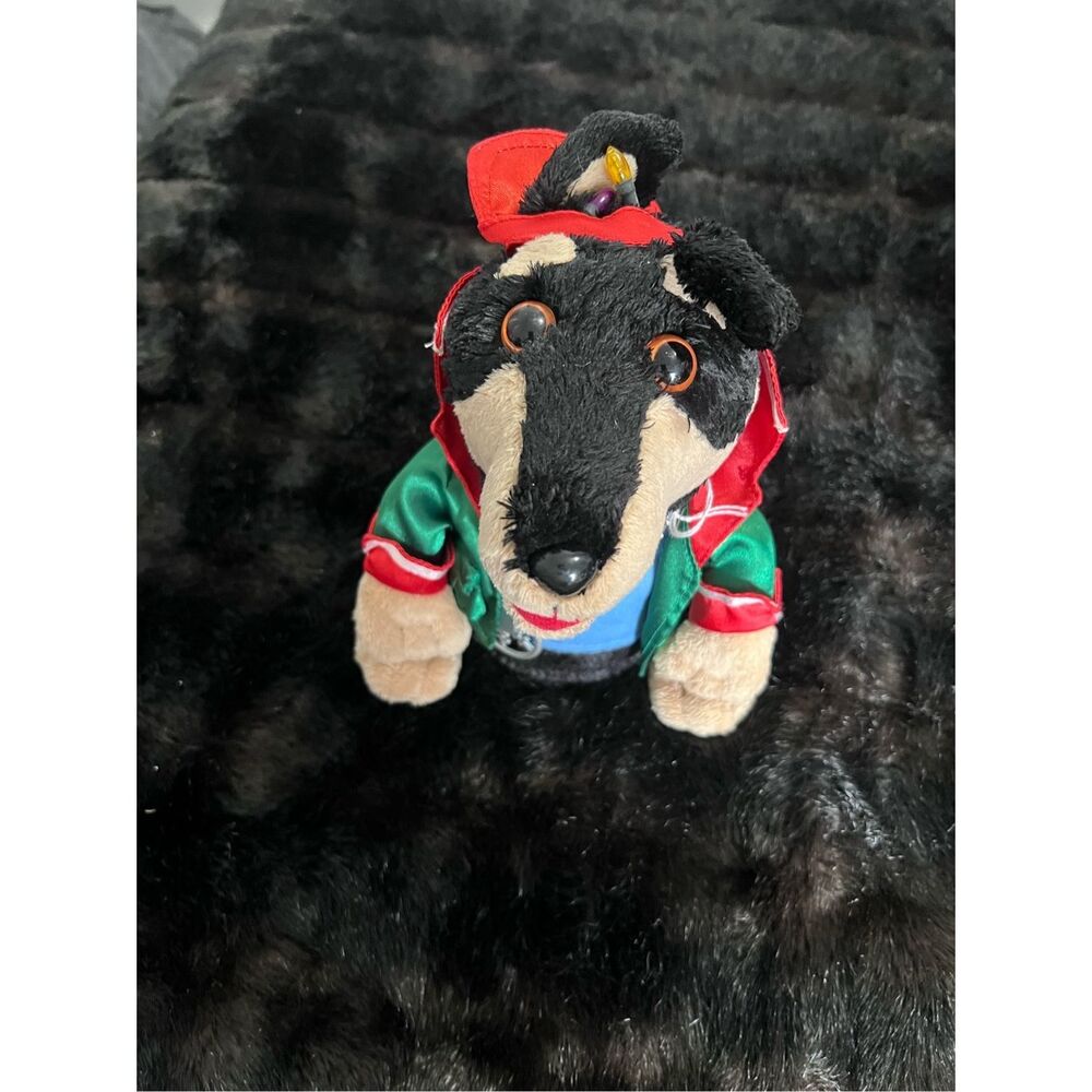VTG Gemmy Christmas Hip Hop Doberman Dog Raps‎ Jingle Bells Animated Tested